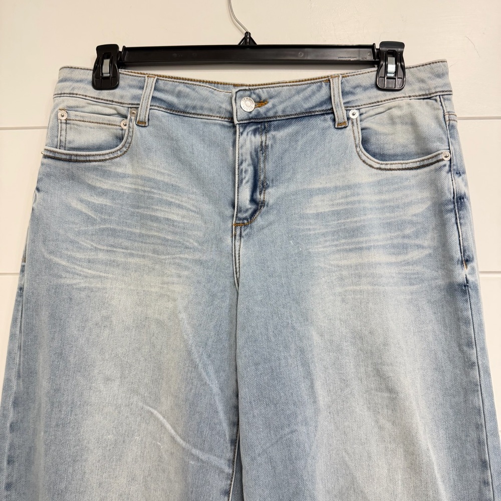 New! SER.O.YA Saint low rise baggy wide leg oversized blue jean 36032 - Picture 7 of 16